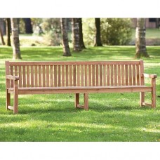 Parkbank Norwich teak 300 cm met 3 poten